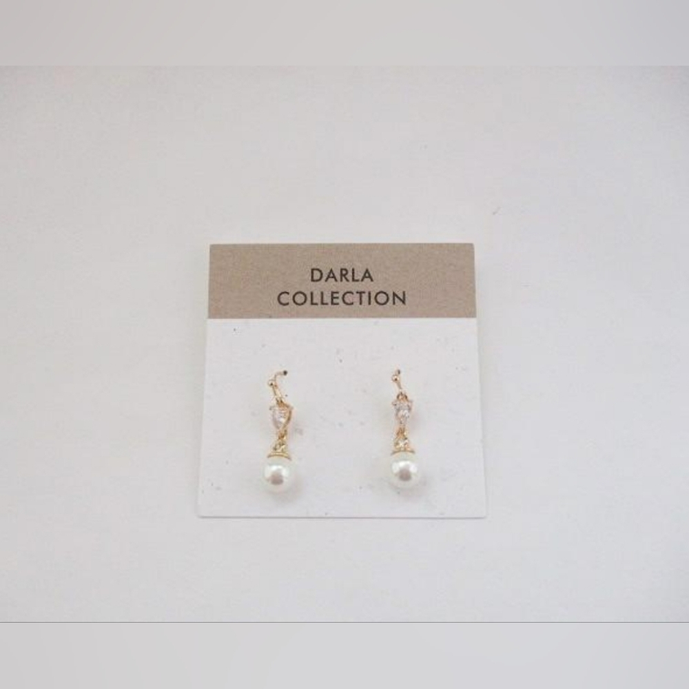 Darla Collection Pearl & Rhinestone Earrings